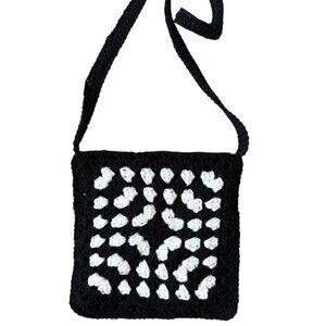 Granny Square Crochet Crossbody/Shoulder Bag Lined with Zipper Brand New